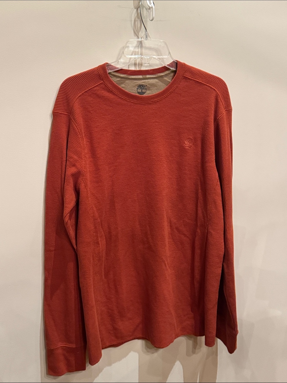 Timberland Men's Crewneck Sweater in Rust